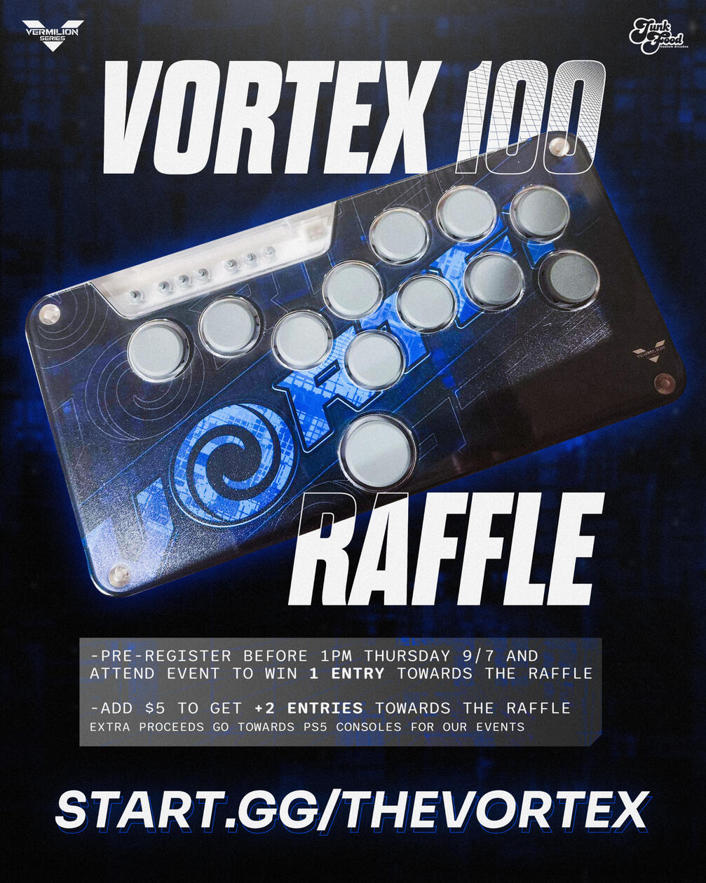 Vortex Snackbox - Raffle Event Graphic